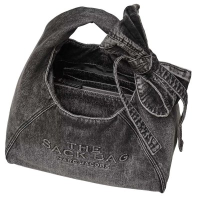 THE BOW DENIM SACK BAG